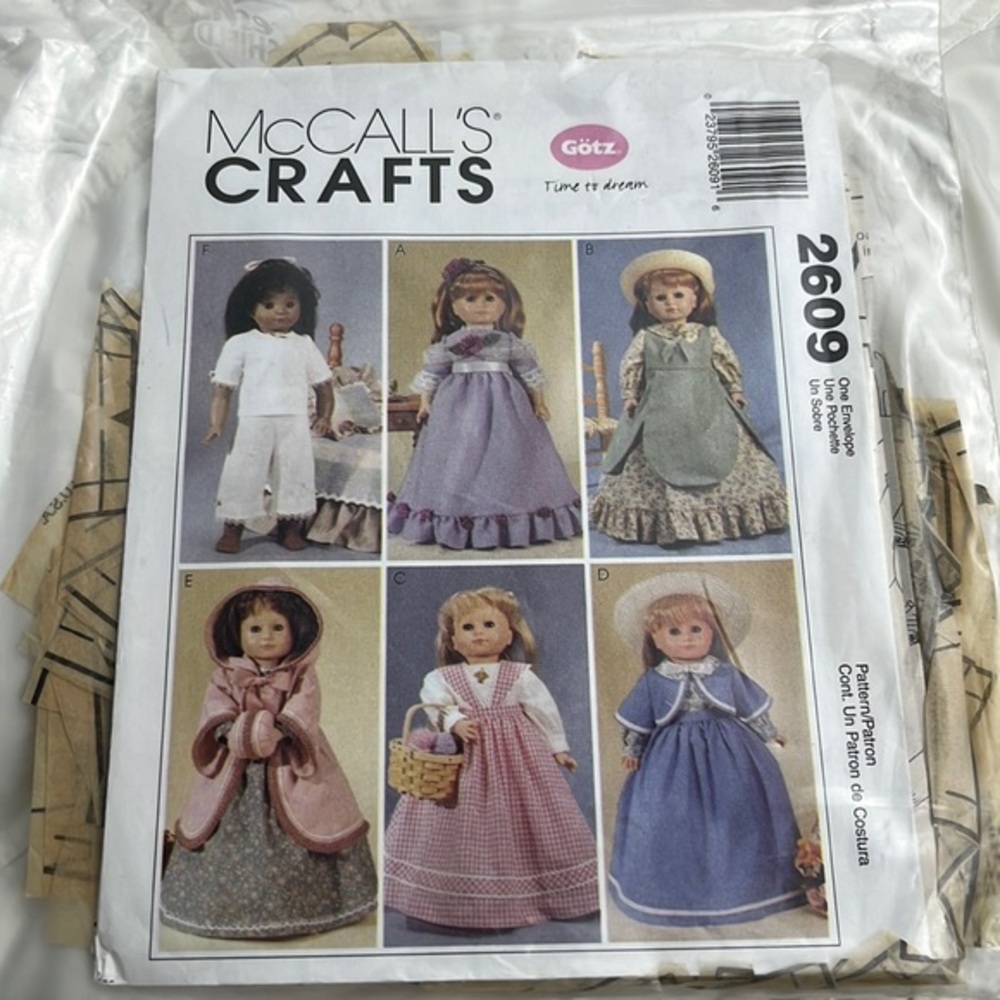 American Girl size patterns-18" doll size 6 patterns